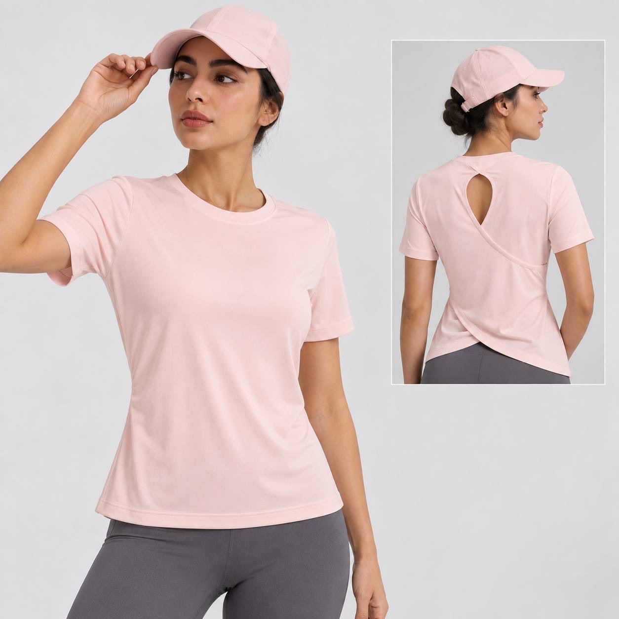 تیشرت ورزشی زنانه پشت اشکی